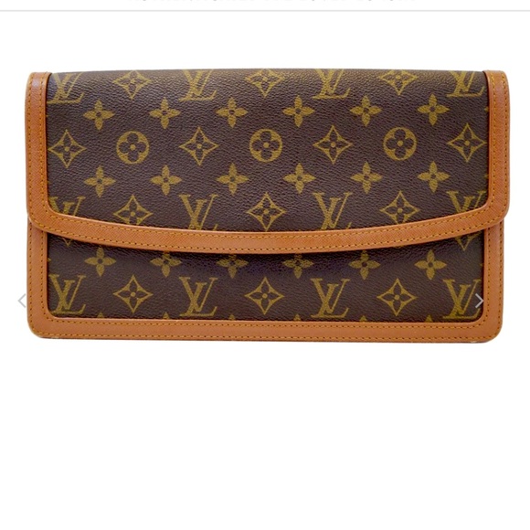 LOUIS VUITTON Pochette Dame GM Monogram Vintage Clutch Bag Like New! - Picture 1 of 16